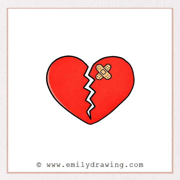 Preview of Broken Heart drawing